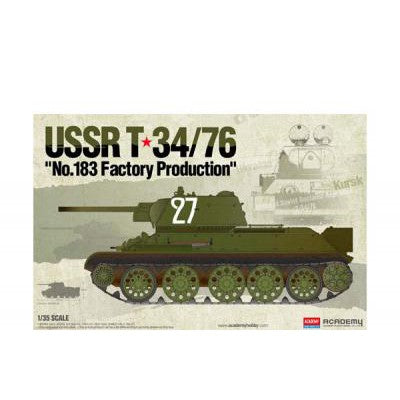 13505 1/35 USSR T34/76 No.183 Factory Production Plastic Model Kit