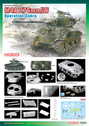 6083 1/35 M4A176W   Operation Cobra   Plastic Model Kit