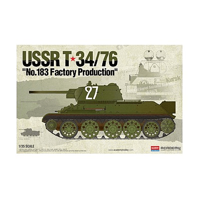13505 1/35 USSR T34/76 No.183 Factory Production Plastic Model Kit