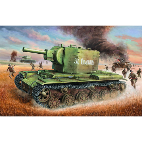 00312 1/35 Russian KV2 Tank Plastic Model Kit