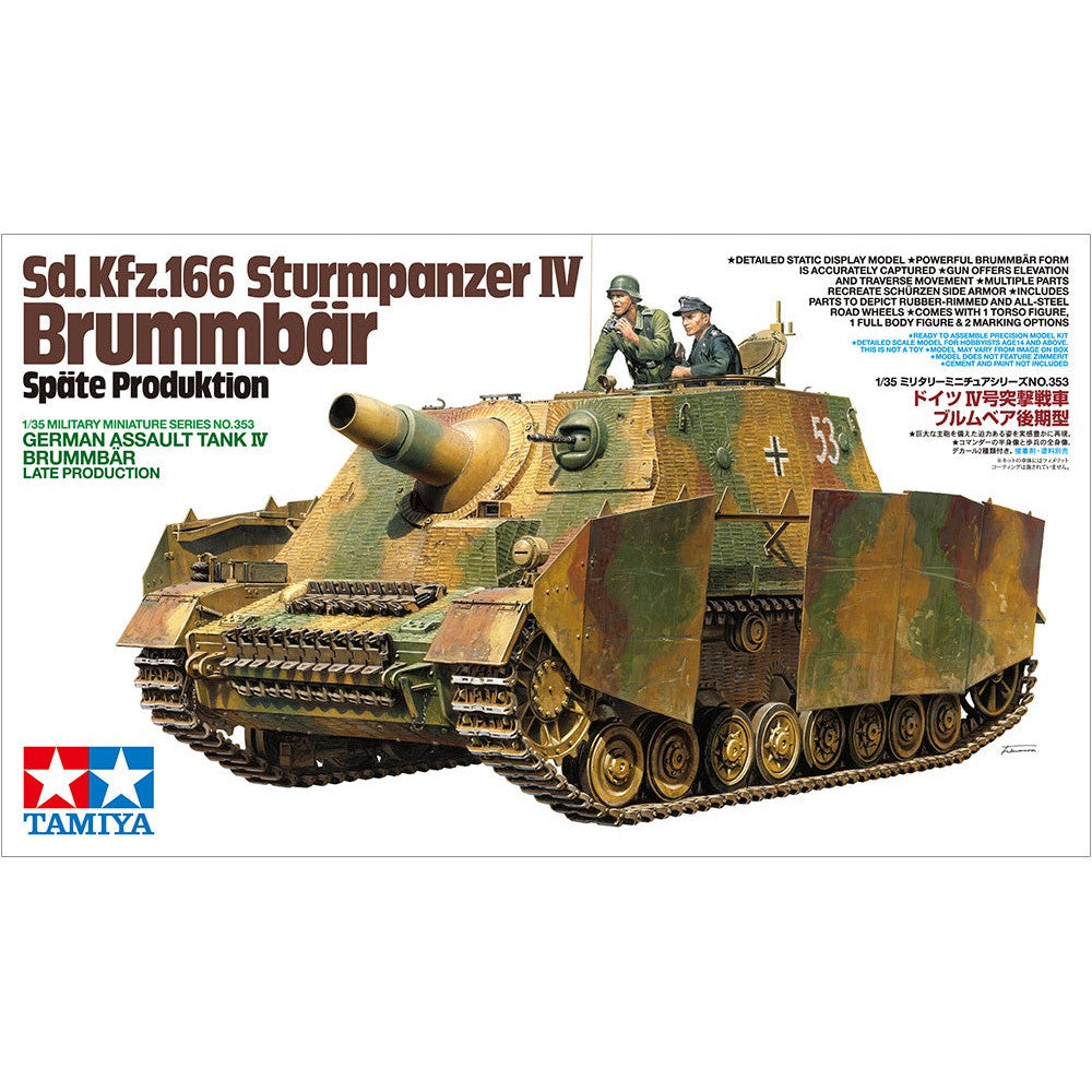 1/35 Sd.Kfz.166 Sturmpanzer IV German Assault Tank IV Brummbar Late Production