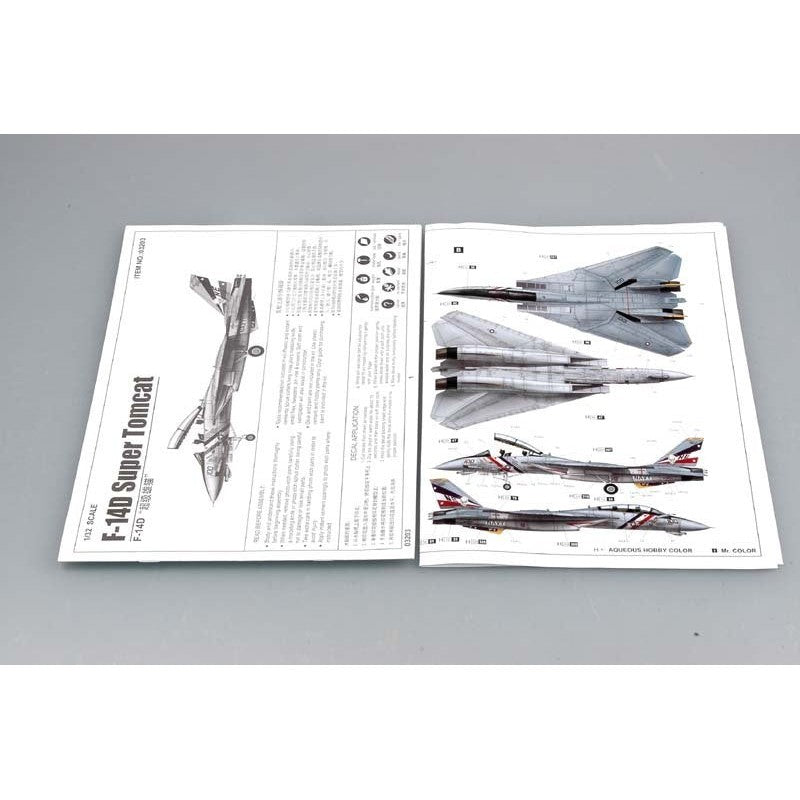 03203 1/32 F14D Super Tomcat Plastic Model Kit