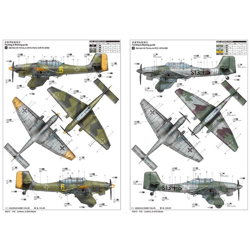 03213 1/32 Junkers Ju87A Stuka Plastic Model Kit