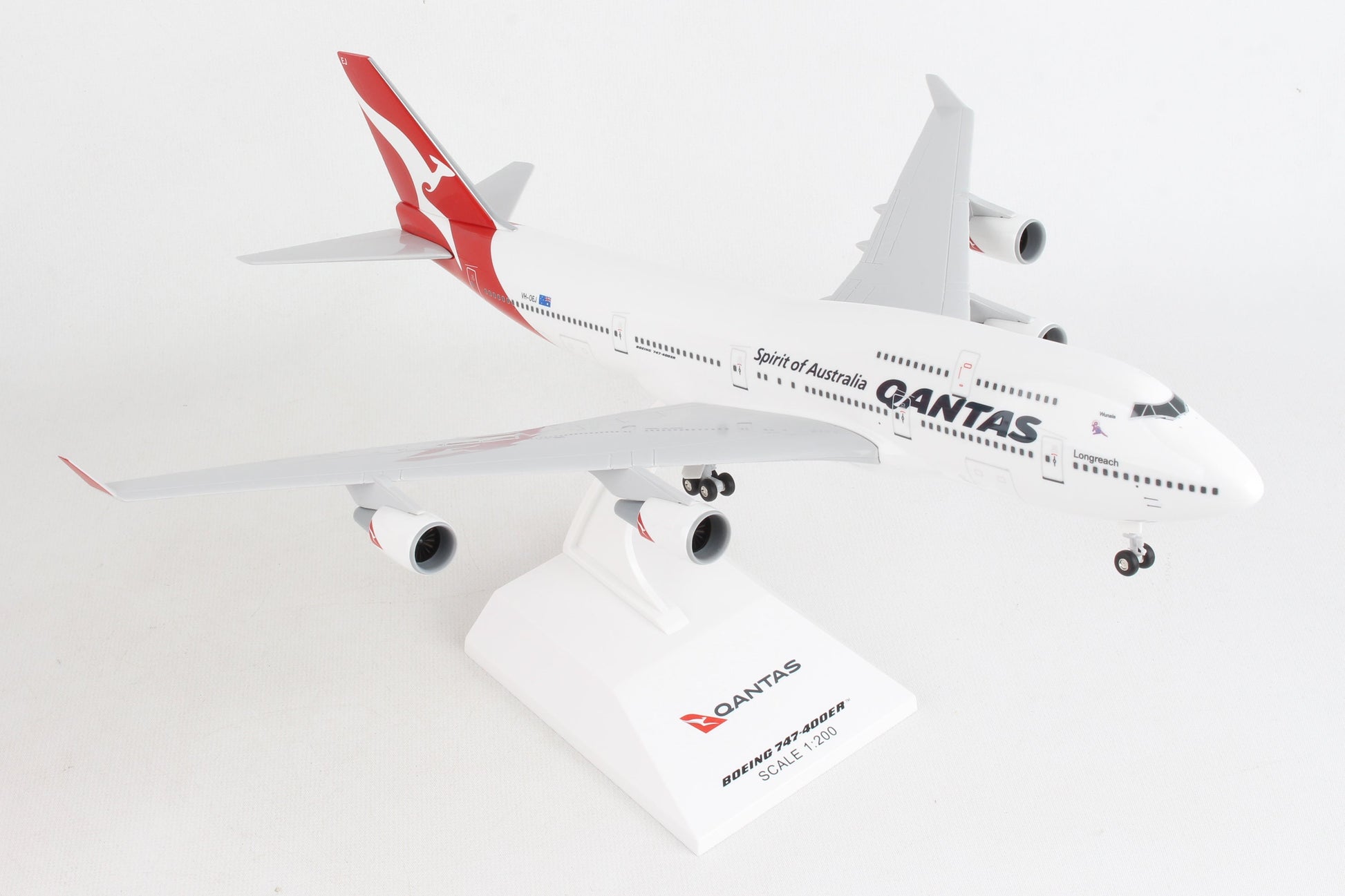 SKR1064 SKYMARKS QANTAS 747-400 1/200 FINAL FLIGHT REG#VH-OEJ