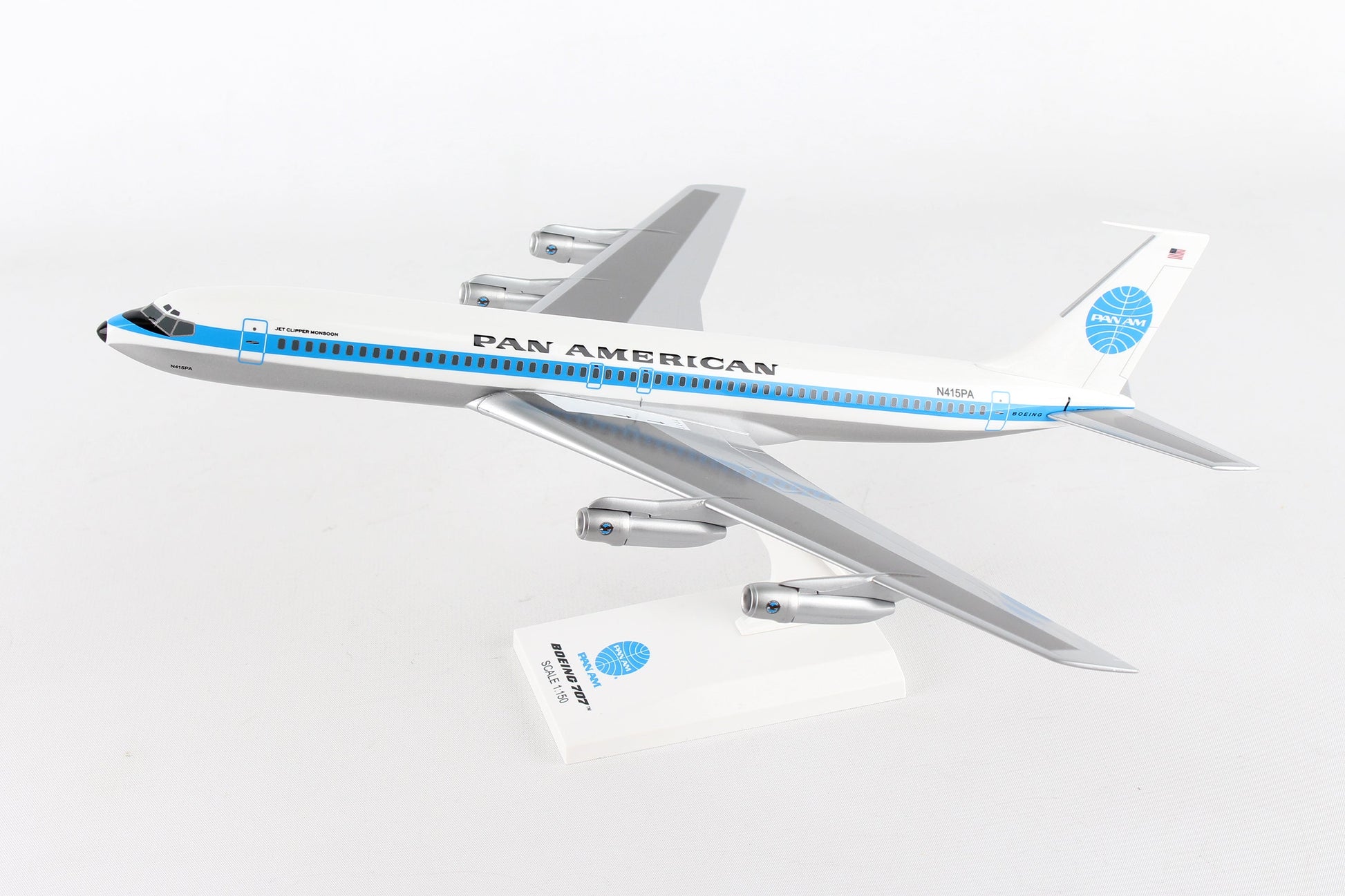 SKR877 SKYMARKS PAN AM 707 1/150 JET CLIPPER MONSOON REG#N415PA